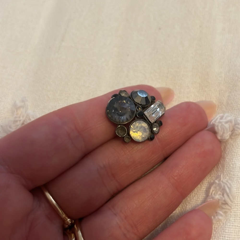Jeweled cluster earrings - Picture 10 of 11